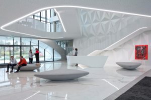 Gforma pagaminta recepcija susiliejo su visomis originalaus sprendimo interjero detalėmis
