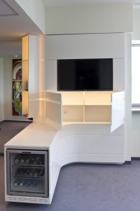 CORIAN GLACIER ICE baldas - TV apdaila